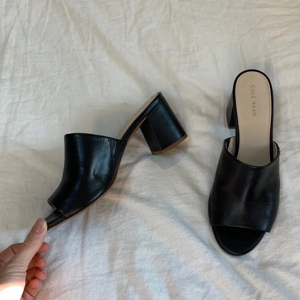Cole haan new leather mules